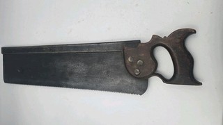 Older Taylor 17 Inch Back Saw split nuts