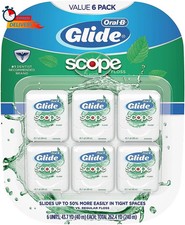 Oral-B Glide Dental Floss, Scope Flavor, 40M Pack of 6 