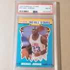 Fleer 1990 All-Stars Michael Jordan #5 Insert PSA Graded Basketball Card
