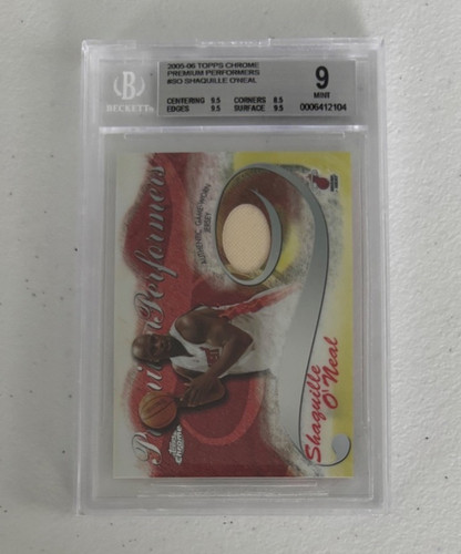 2005 TOPPS CHROME PREMIUM PERFORMERS #SO SHAQUILLE O'NEAL 291 / 400 BGS MINT 9