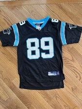 Steve Smith #89 Carolina Panthers NFL Youth Medium (10-12) Reebok Black Jersey