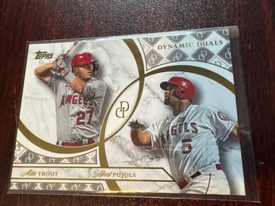 2024 Topps Dynamic Duals Mike Trout / Albert Pujols #5 Angels