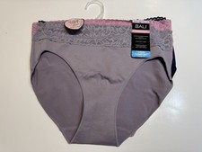 NWT Bali Cool Comfort Seamless Brief Panties DFMLH3  M 6 Multicolor 3 Pairs