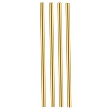 4 PCS 5Mm Brass Rod Brass round Rod Brass round Stock Brass Solid round Rod Lath