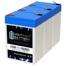 Mighty Max 6V 4.5AH Lithium Battery compatible with RBC52 Tripp lite - 3 Pack