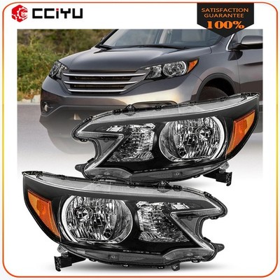 For 2012-2014 Honda CR-V CRV 2.4L 4-Door Halogen Headlights Assembly Left+Right
