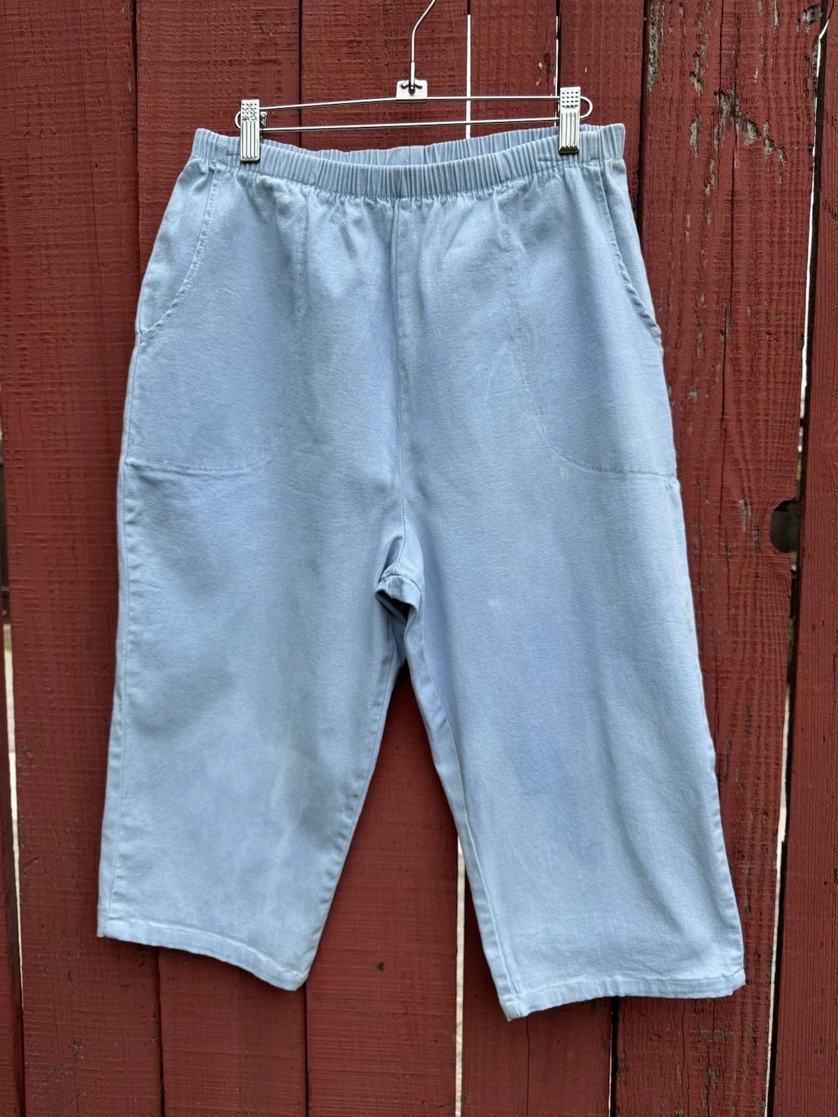 Vintage Denim & Co Pull On Elastic Waist Blue Jeans Capri Cropped Pants Large
Opens in a new window