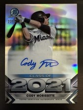 2021 Bowman Draft Chrome Cody Morissette Class of 2021 Refractor Auto /250