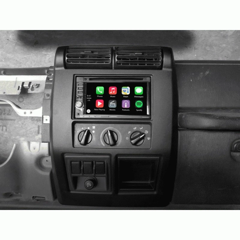 Kit de painel estéreo duplo DIN Metra 95-6549 para Jeep Wrangler 1997-2002 - Imagem 3 de 4