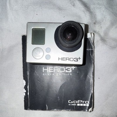 GoPro HERO3+ Black Edition Action Camera 12MP Wi Fi Micro USB/HDMI Silver/Black