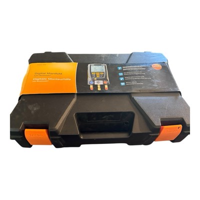 Testo 550s Digital Manifold Kit Refrigeration Meter 0564 5501 w/ 2x Clamp Probes