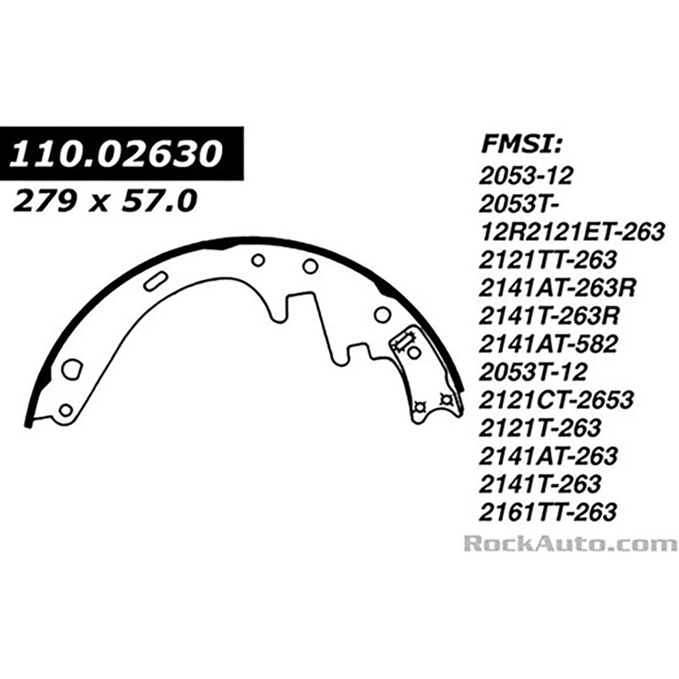 Комплект задних тормозных барабанов и тормозных колодок для Ford Bronco 1985-1986 годов выпуска - Изображение 3 из 4