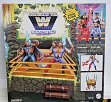 Masters of the WWE Universe Fright Zone Ring Playset the HORDE NWO Nash Hall MIP