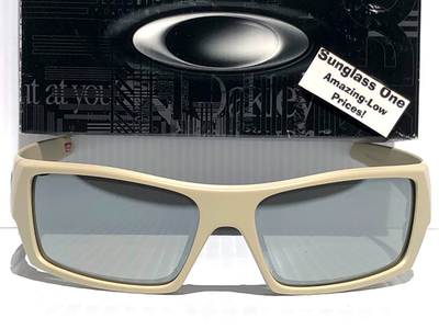 Oakley GASCAN Matte Sand Tan POLARIZED Galaxy Chrome Mirror