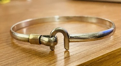 Bangle Bracelet Marked Sterling Bracelet U Design Unique
