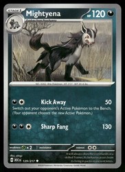 Mightyena 129/217 Ascended Heroes Uncommon Near Mint