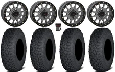 System 3 SB-5 15" Wheels Grey 30" Coyote Tires Textron Wildcat XX