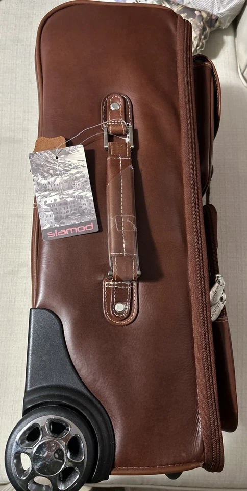 Equipaje de cuero Pullman 21” Siamod Cozzani Foto 2 de 4