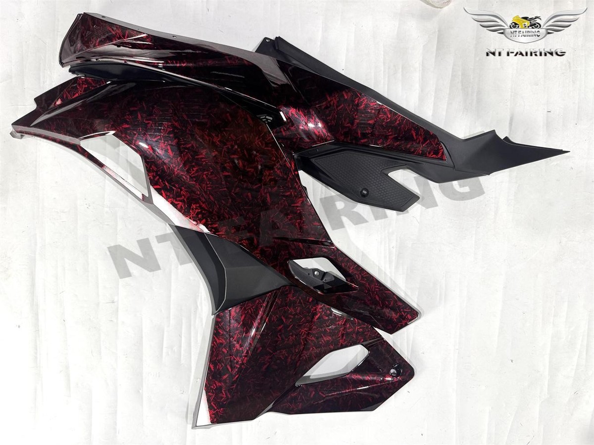ka❤︎ FD Injection Red Forged Carbon Fairing Fit for Kawasaki 23