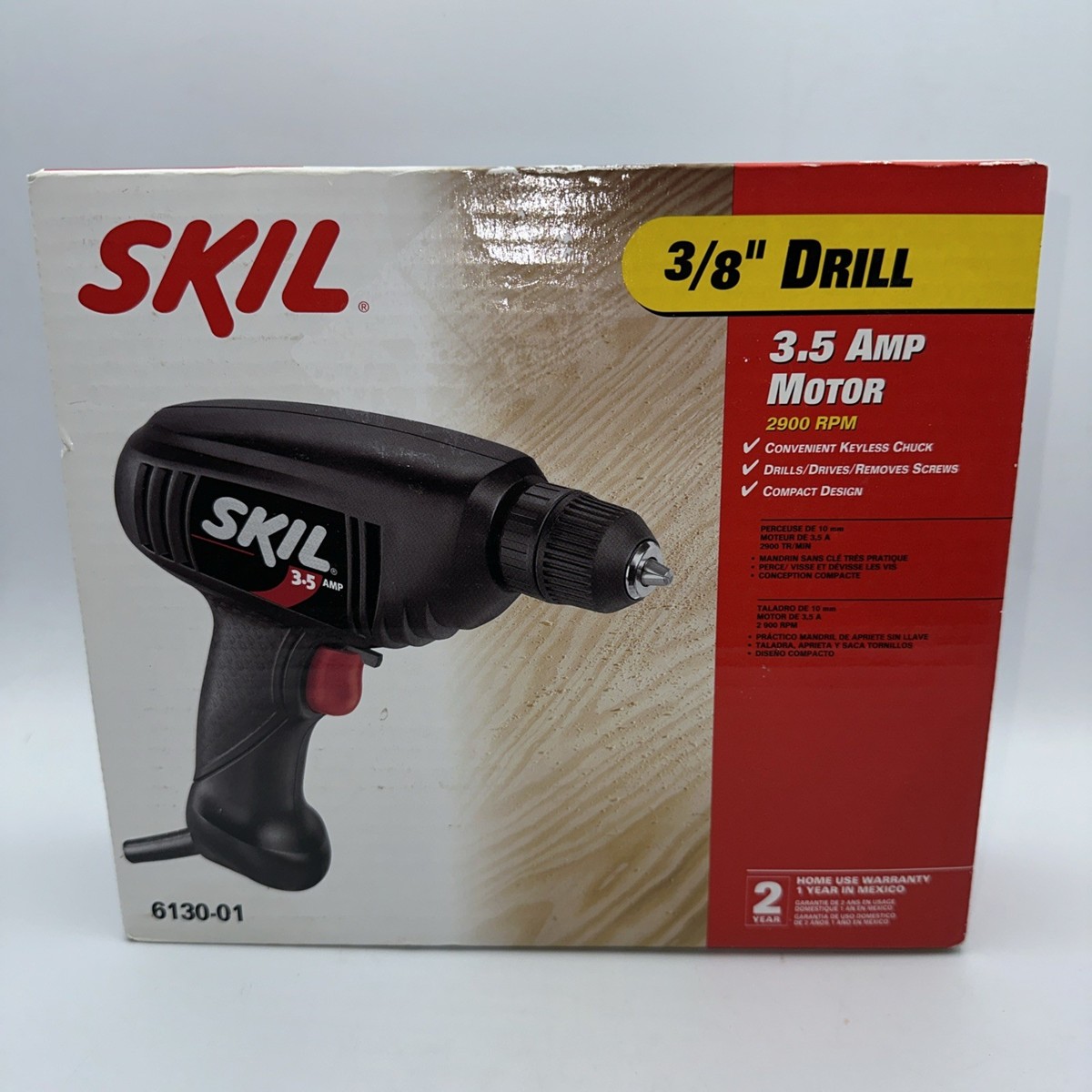 SKIL 3/8 in Corded Drill 3.5 Amp Motor | eBay