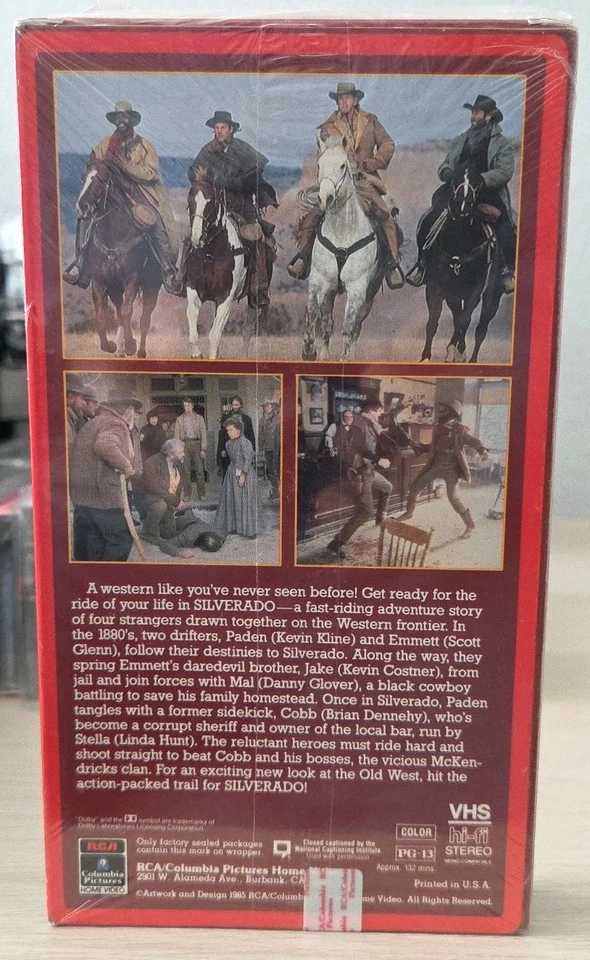 Silverado 1985 Sealed RCA Columbia Pictures VHS Watermark - Image 2 of 4