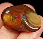 53.3Ct African Polished Black Opal Nugget Specimen Carved Facet Rough YWB1382 — photo 1