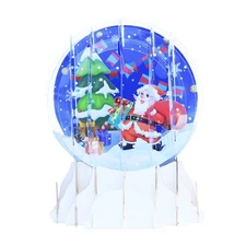 3D Pop-Up Cards Christmas Crystal Ball Shape Figure Ornaments Festival