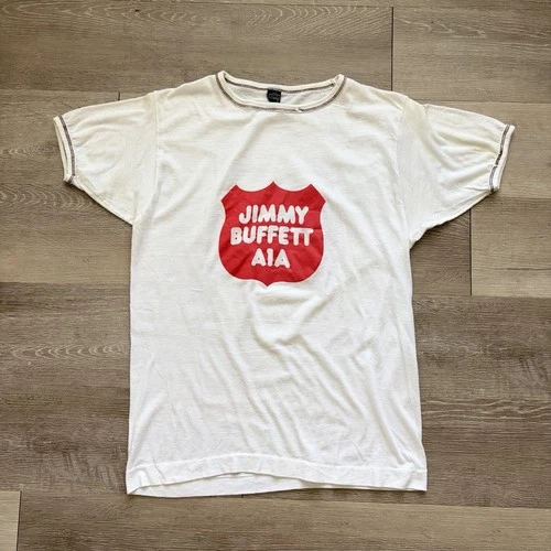 Jimmy Buffett A1A Album Promo Tee Shirt Size La 1970s vintage concert t-shirt, vintage, size L, single stitch, B+ condition