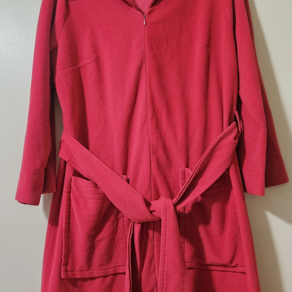 复古 20 世纪 70 年代 Van Raalte At Home Wear 浴袍 Duster Hostess 粉色 12 Housecoat — 第 4/4 张图片
