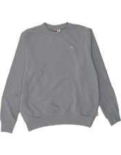 FILA Womens Sweatshirt Jumper UK 14 Medium Grey Cotton BV50