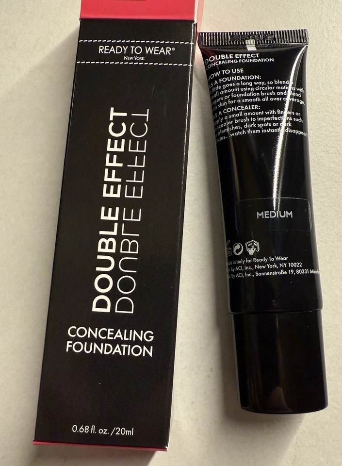 Concealer Foundation 2 in 1, Medium Color,  Double Effect, Quality Made in Italy - Image 4 of 4