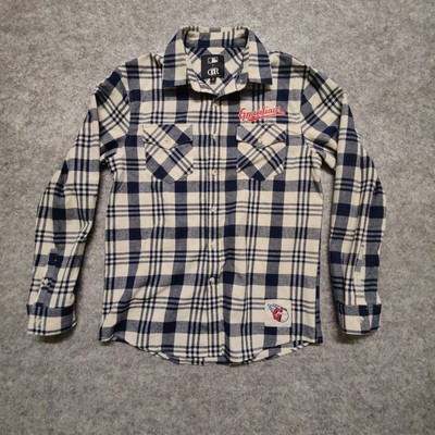 Fanatics X Darius Rucker Cleveland Guardians Women s Plaid Flannel Shirt S MLB