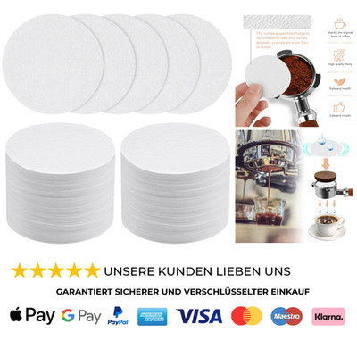 Rund Kaffee Filterpapier 400 Stück 51mm Espresso Filterpapier