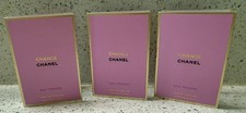 LOT OF 3 Chanel CHANCE EAU TENDRE EDP Carded Spray Sample .05 oz/1.5 ml each NEW