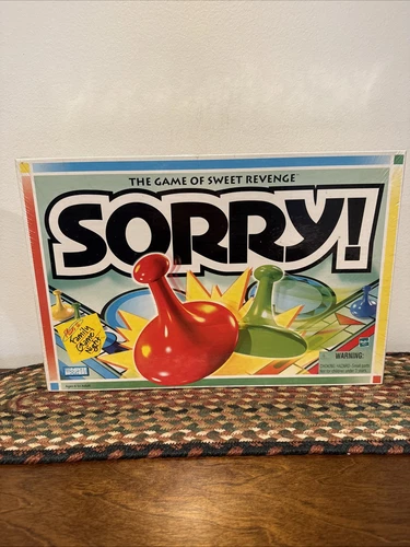 Vintage 1998 Sorry Board Game Parker Brothers Hasbro Family Fun Sealed
