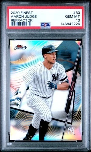 2020 Finest #83 Aaron Judge Refractor PSA 10