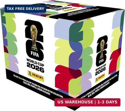 2026 Panini FIFA World Cup Sticker Collection Box - 50 Sticker Packs | Amazon Ex