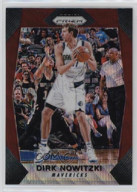 2017-18 Panini Prizm Ruby Wave Prizm Dirk Nowitzki #91 HOF k1k