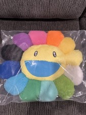 Murakami Rainbow Pillow 16  Multicolor Flower Rainbow Plush Sunflower New Anime