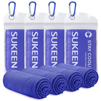 #ad 4 Pack Cooling Towel 40quot;x12quot; Ice Towel Soft Breathable Chilly Microfiber ... $17.87