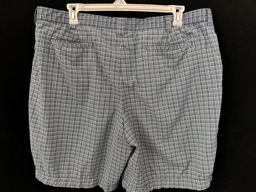 Cutter & Buck shorts size 40 mens 4 pockets 9" inseam blue check - Picture 3 of 5