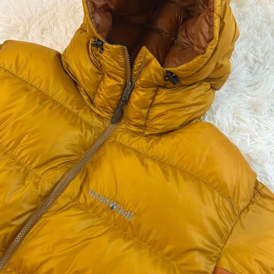 Montbell Alpine Down Parka 1101407 Men's L 800 Fill Power Orange Gold Jacket image 5