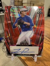 2024 Leaf Metal Baseball Liam Peterson #/12 Prospect Auto 2026 Top 5 Pick