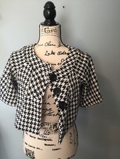 Black And White Houndstooth Blazer