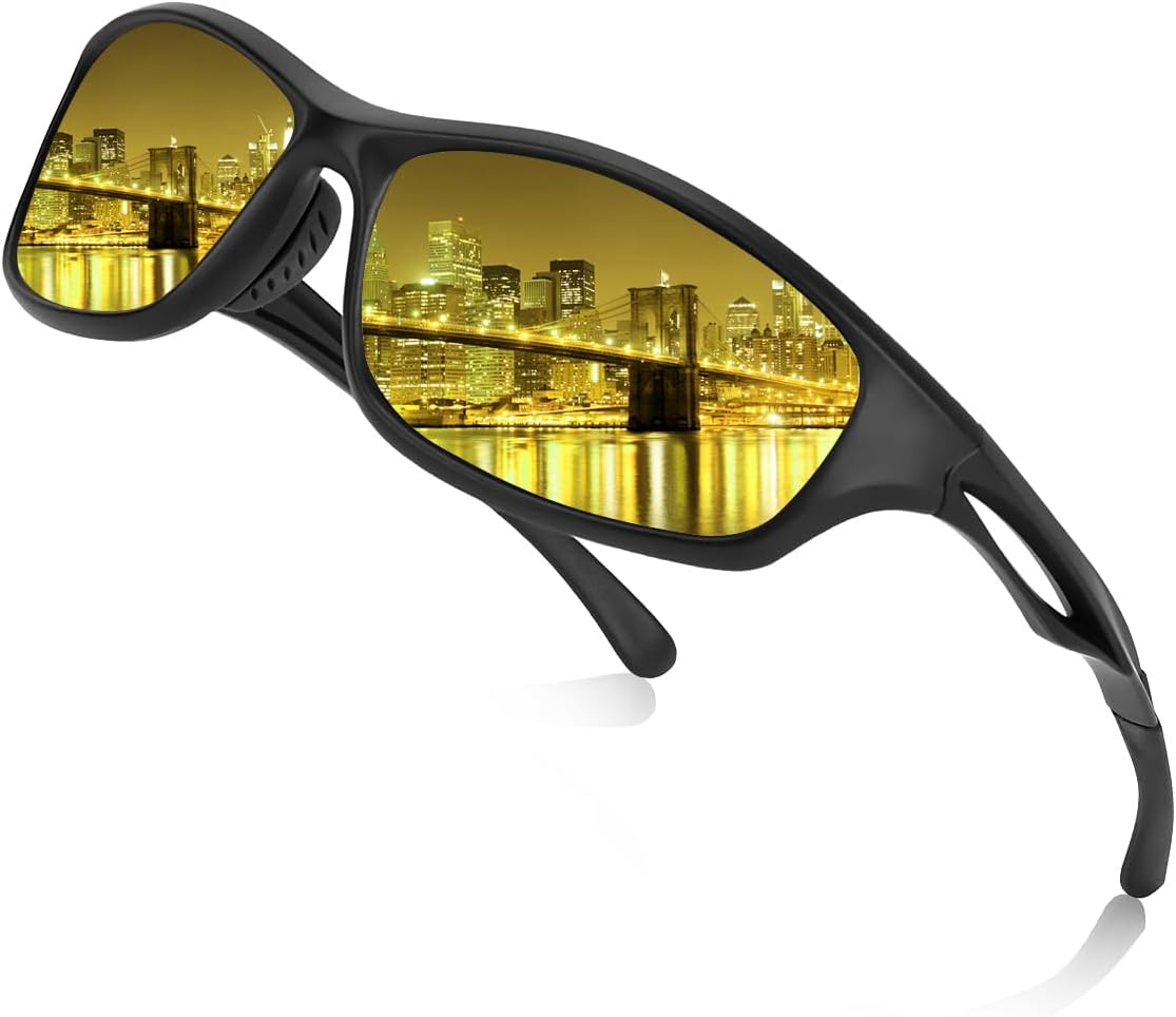 Night Driving Glasses for Men Women anti Glare HD Polarized Night Vision Glasses