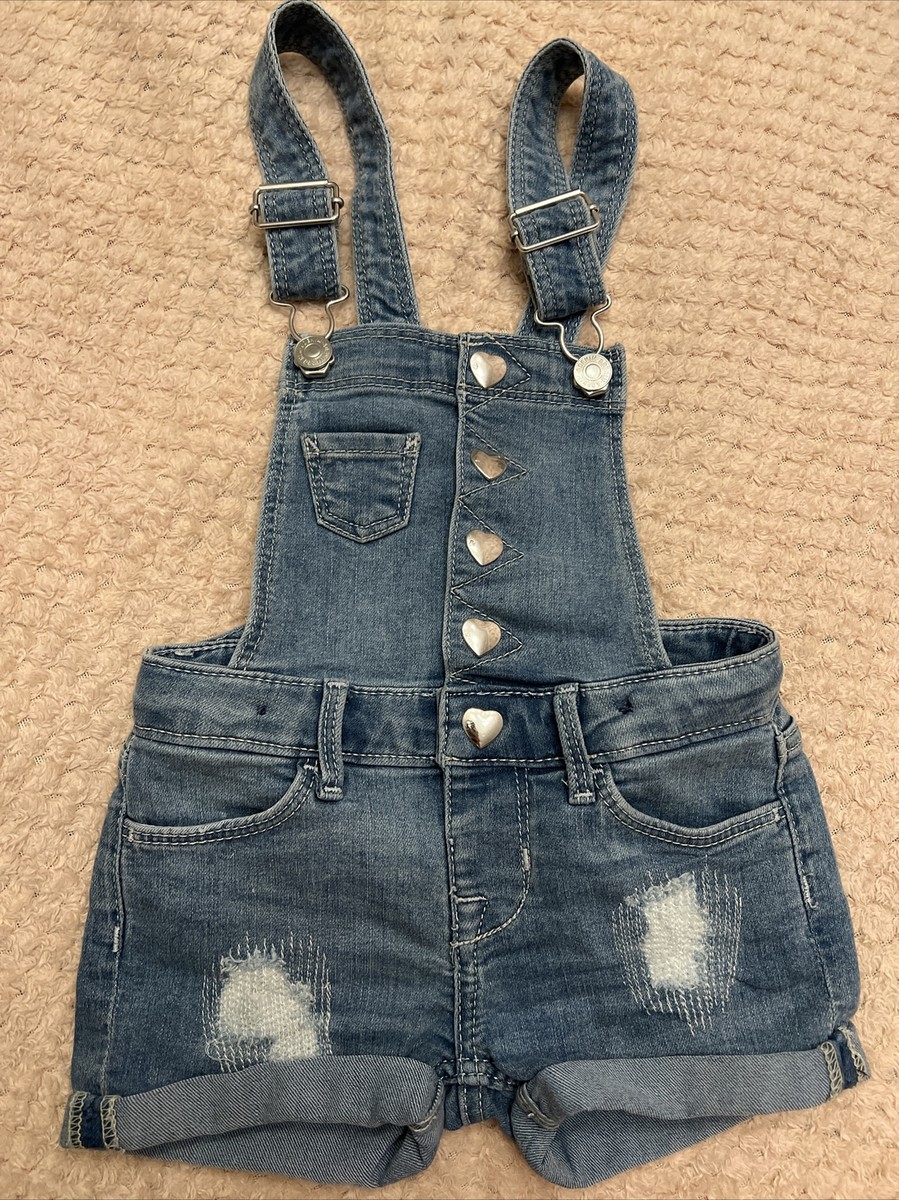 H M Denim Dungarees Girl 18 Mths years UK