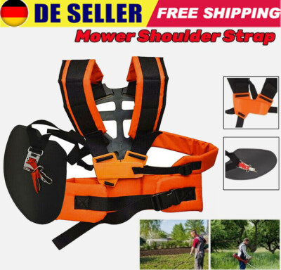 Profi Doppel Schultergurt Tragegurt für Motorsense Freischneider STIHL Trimmer
