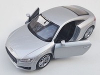 Blitz Versand Audi Tt Coupe 2014 Silber / Silver Welly Modell Auto 1:34 Neu Ovp