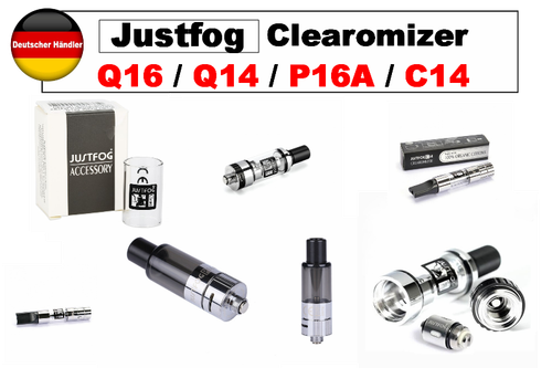 JustFog Verdampfer Q14 Q16 P16A C14 Q16 PRO Ersatzglas Tube Coil