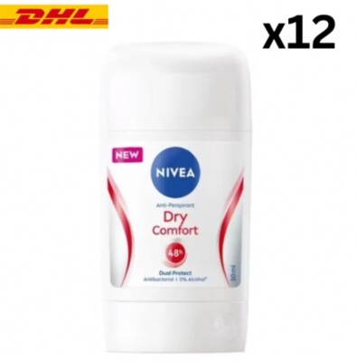 Nivea Women Deodorant Stick 50ml Anti Perspirant Dry Comfort 48h Protection x 12